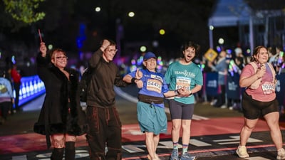 Charity runners at the 2025 TCS New York City Marathon