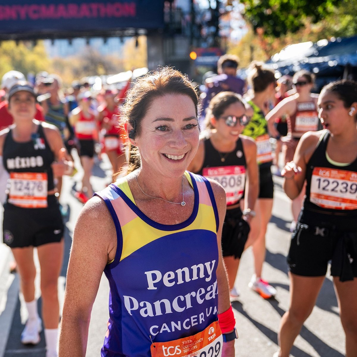 Charity runners at the 2025 TCS New York City Marathon