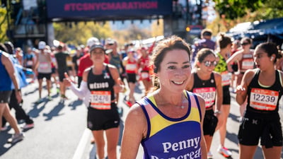 Charity runners at the 2025 TCS New York City Marathon