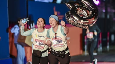 Charity runners at the 2025 TCS New York City Marathon