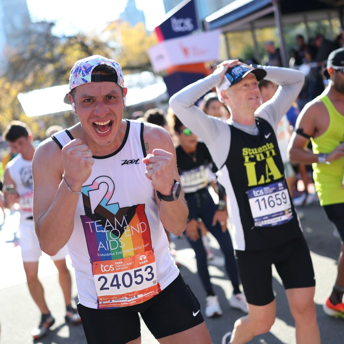 Charity runners at the 2025 TCS New York City Marathon