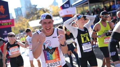 Charity runners at the 2025 TCS New York City Marathon