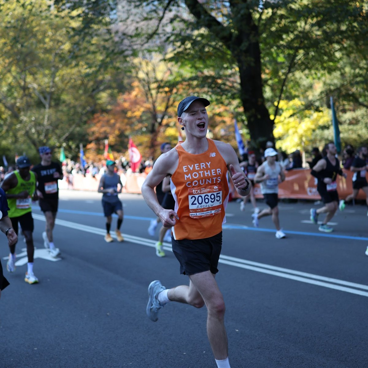 Charity runners at the 2025 TCS New York City Marathon