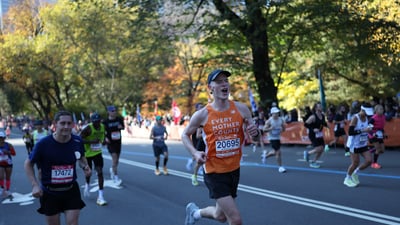 Charity runners at the 2025 TCS New York City Marathon