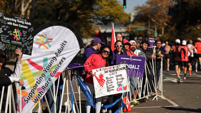 Charity runners at the 2025 TCS New York City Marathon