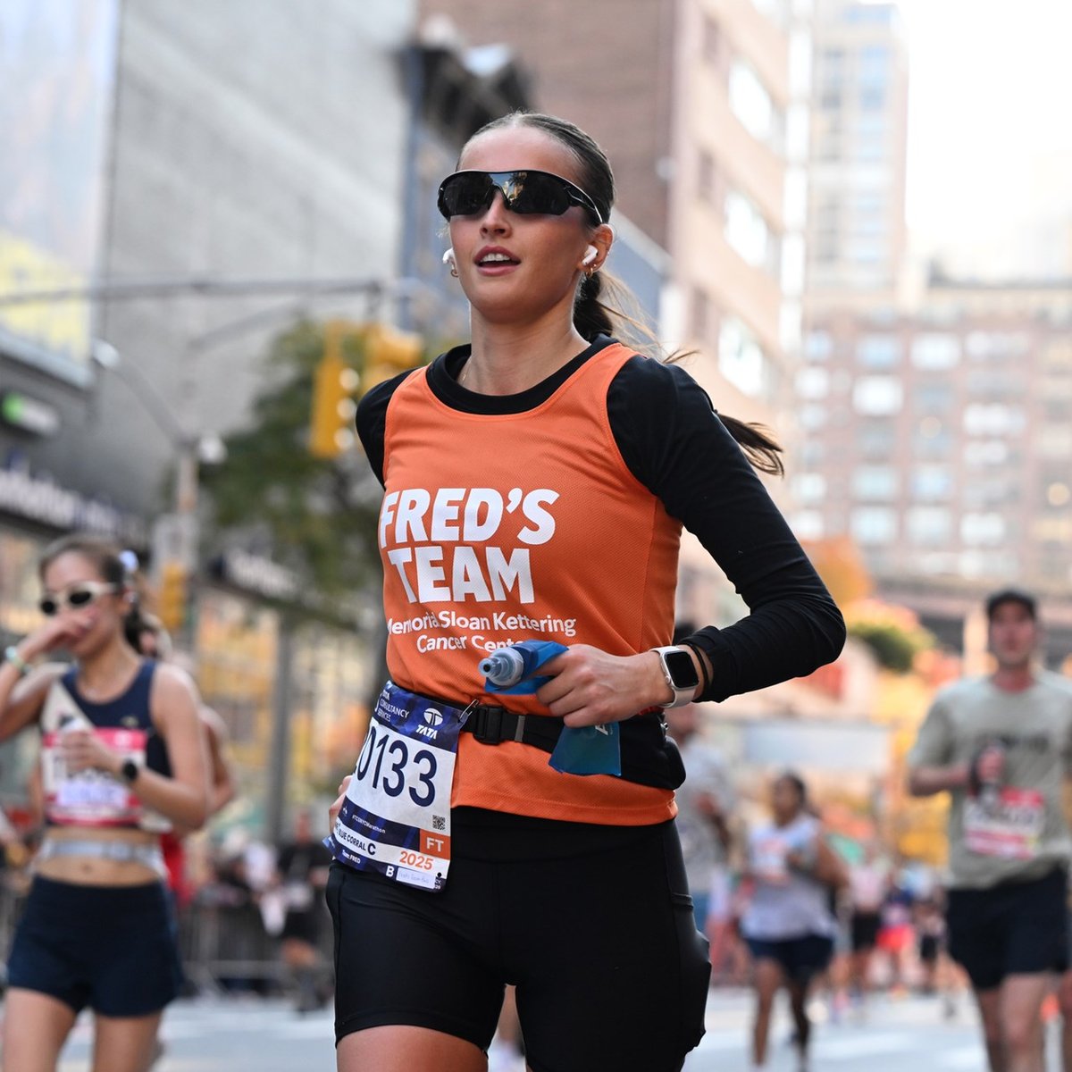 Charity runners at the 2025 TCS New York City Marathon