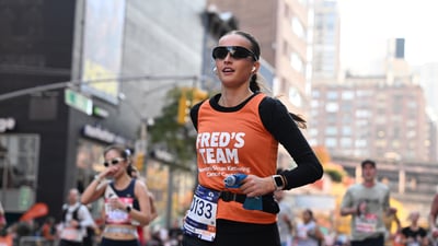 Charity runners at the 2025 TCS New York City Marathon