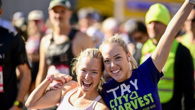 Charity runners at the 2025 TCS New York City Marathon