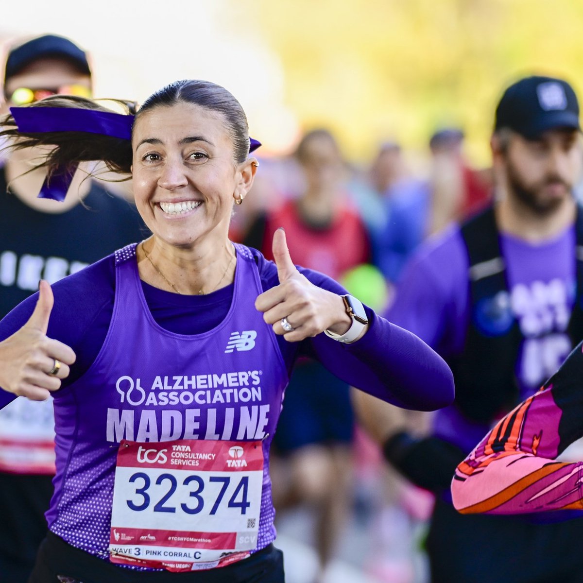 Charity runners at the 2025 TCS New York City Marathon