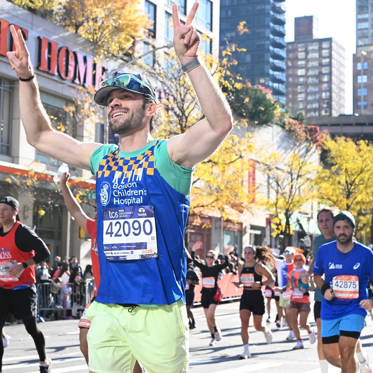 Charity runners at the 2025 TCS New York City Marathon