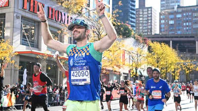 Charity runners at the 2025 TCS New York City Marathon