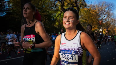 Charity runners at the 2025 TCS New York City Marathon
