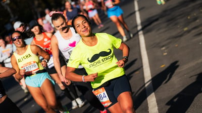 Charity runners at the 2025 TCS New York City Marathon