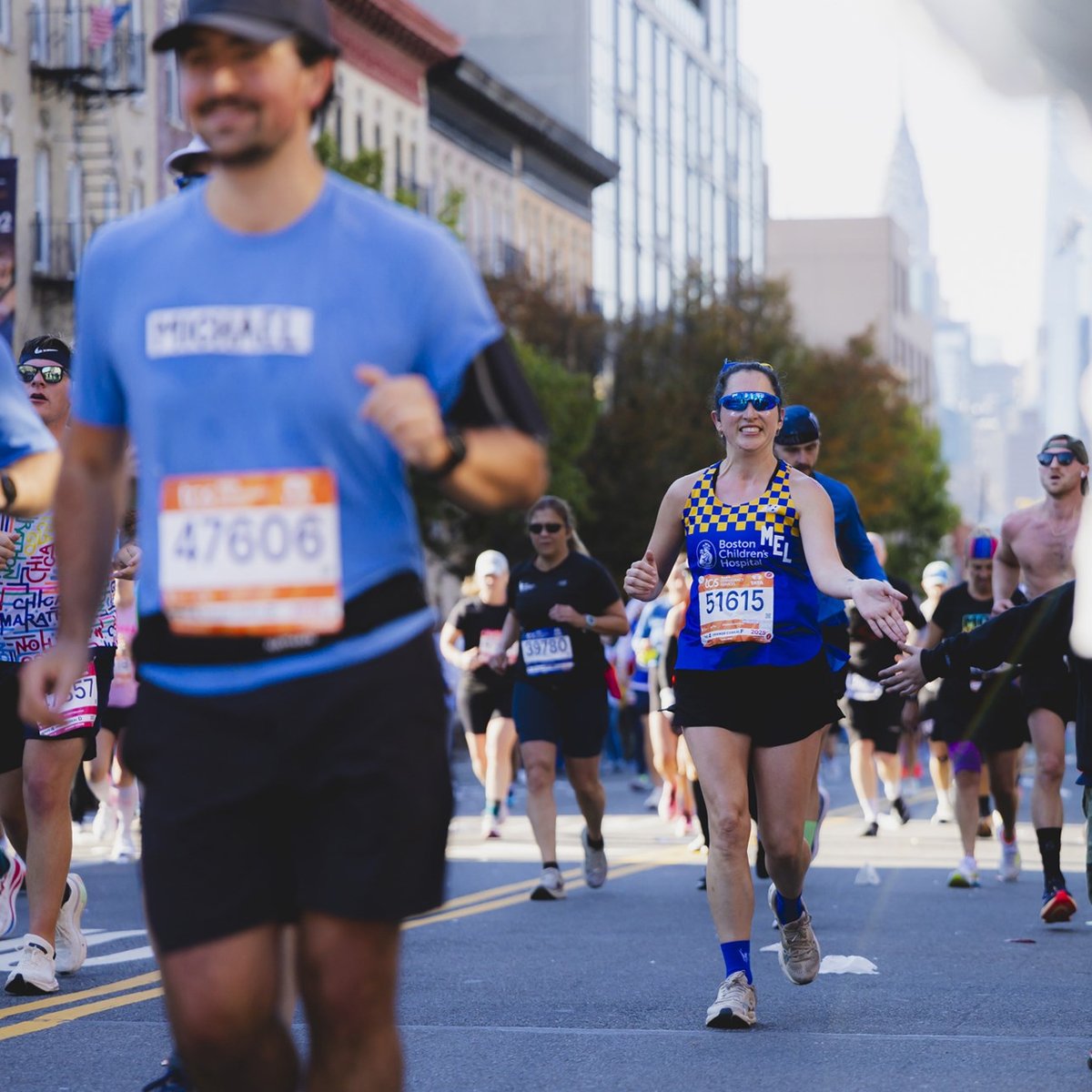 Charity runners at the 2025 TCS New York City Marathon