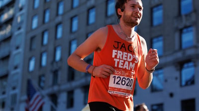 Charity runners at the 2025 TCS New York City Marathon