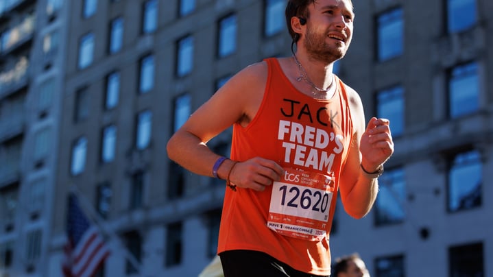 Charity runners at the 2025 TCS New York City Marathon