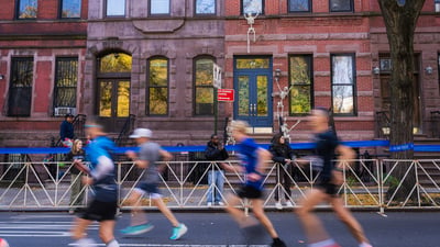 Blurry runners
