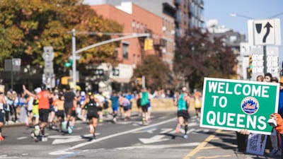 Welcome to Queens sign
