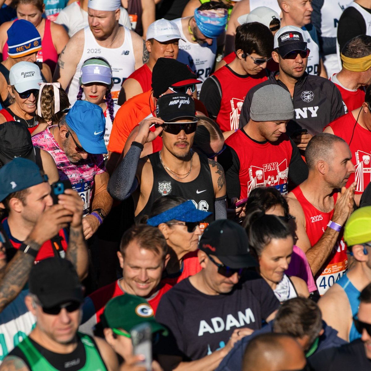 Runners waiting to start