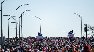 Runners waiting to start