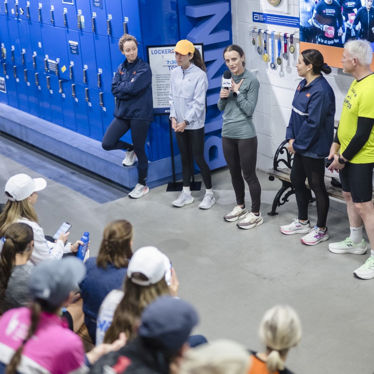 Plogging event as part of TCS New York City Marathon race week