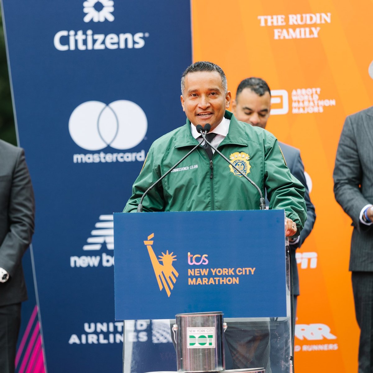 2025 TCS New York City Marathon Blue Line Painting