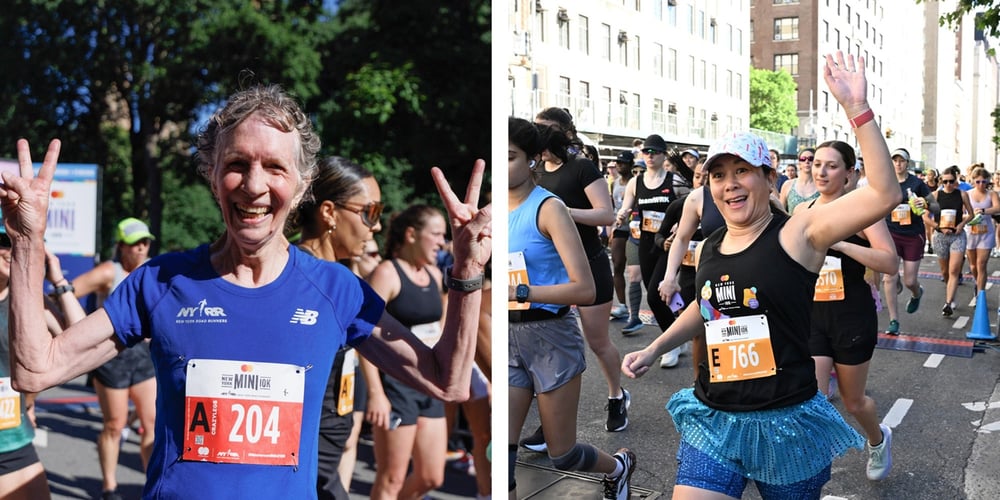 Gordon and Stephanie at the 2024 Mastercard New York Mini 10K
