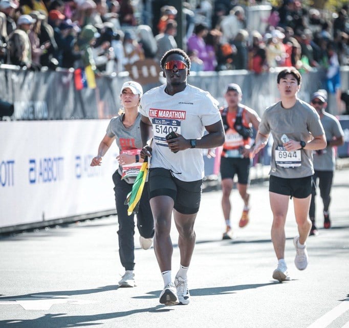 Marc running the TCS New York City Marathon