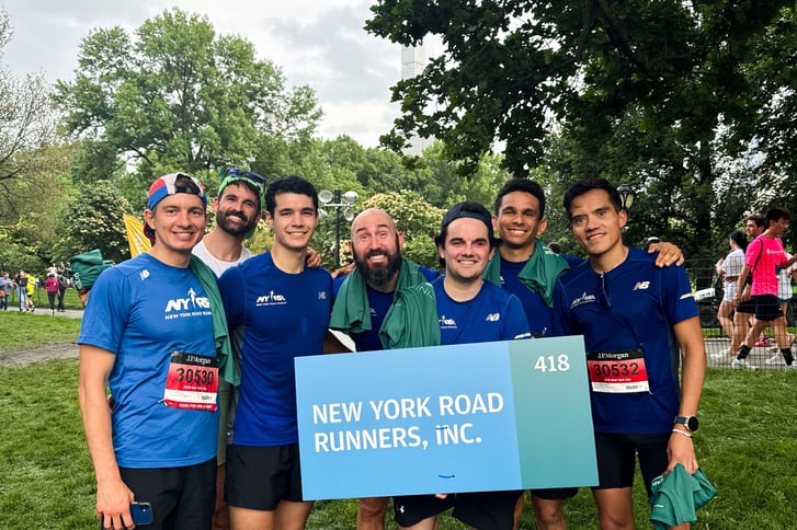 NYRR staff at the JP Morgan Corporate Challenge