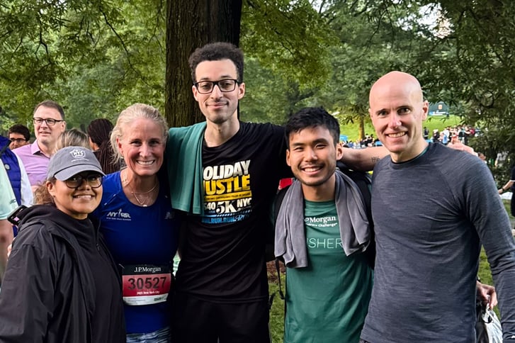 NYRR staff at the JP Morgan Corporate Challenge