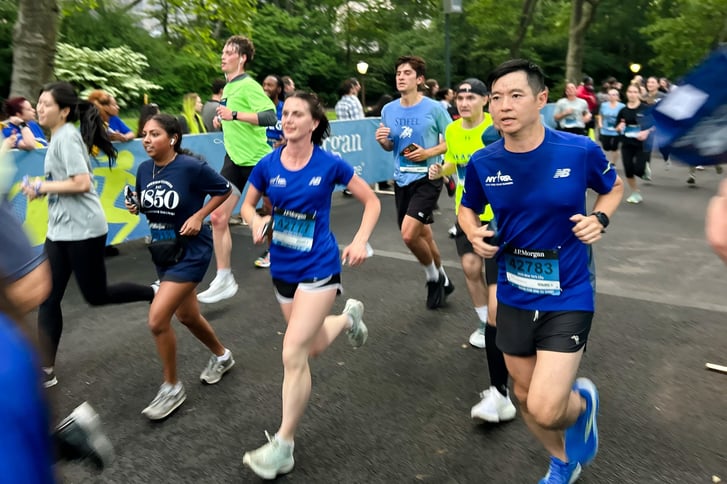 NYRR staff at the JP Morgan Corporate Challenge