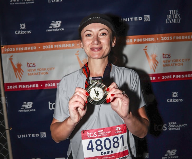 Daria sweepstakes winner at the TCS New York City Marathon
