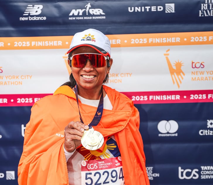 Ofelia sweepstakes winner at the TCS New York City Marathon