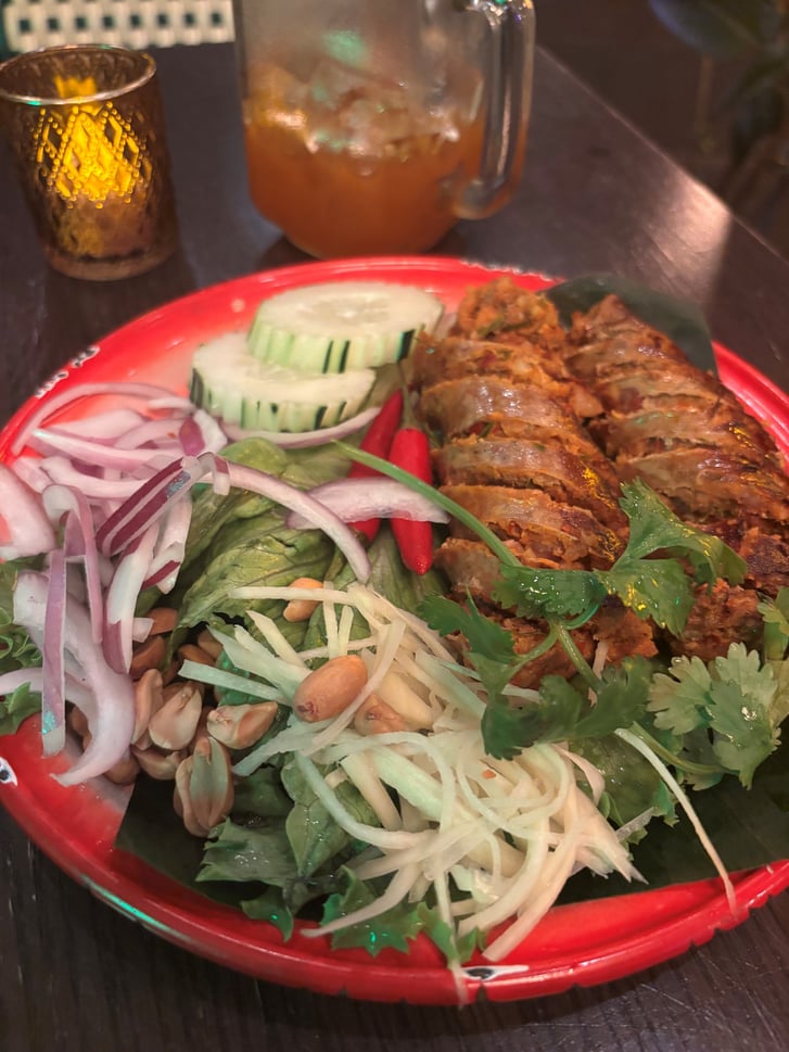 Pork dish at Chiangmai Diner in Bushwick.