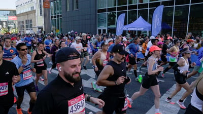 NYRR Membership Cheer Zone at the 2025 TCS New York City Marathon