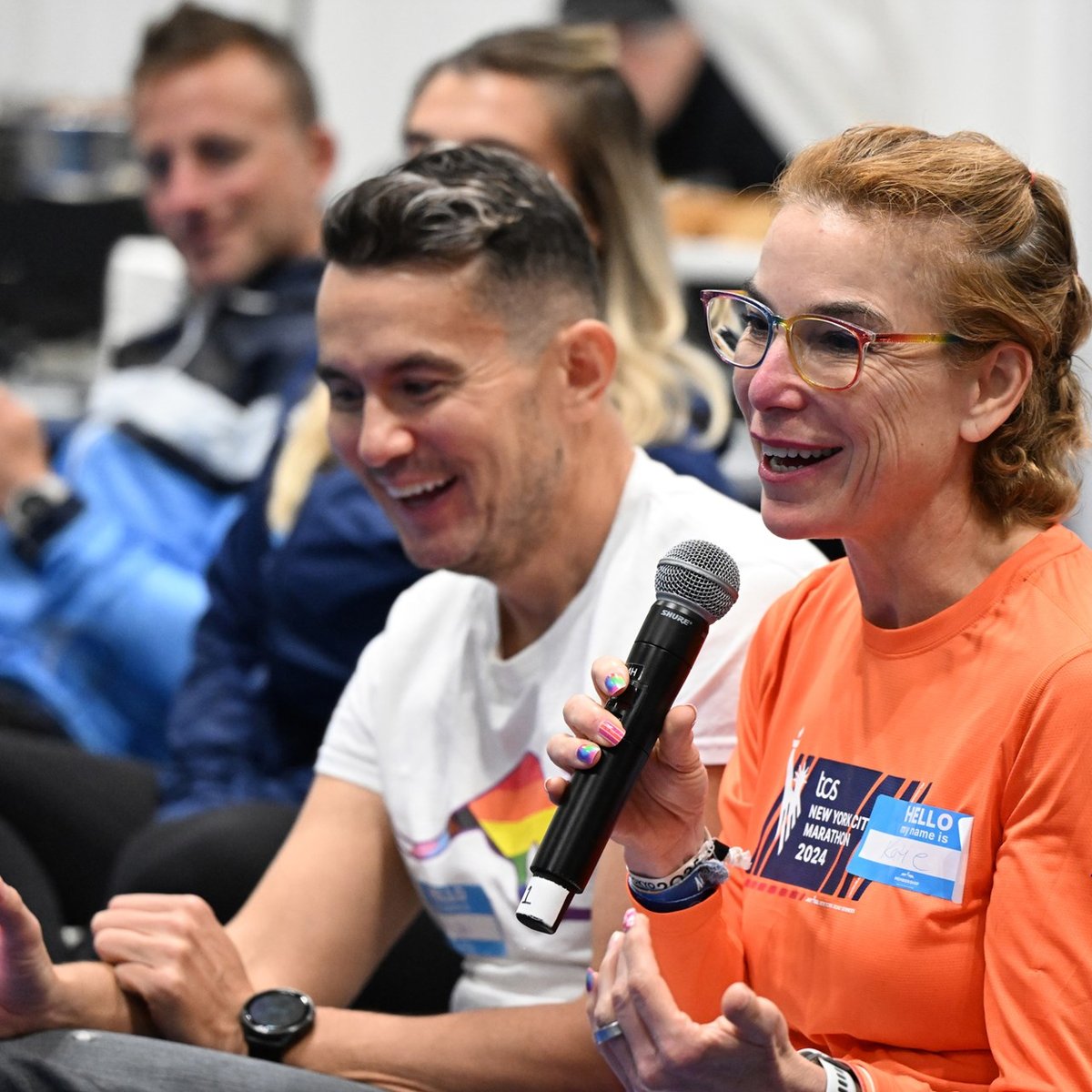 NYRR Members at the 2025 TCS New York City Marathon Expo Presented by New Balance