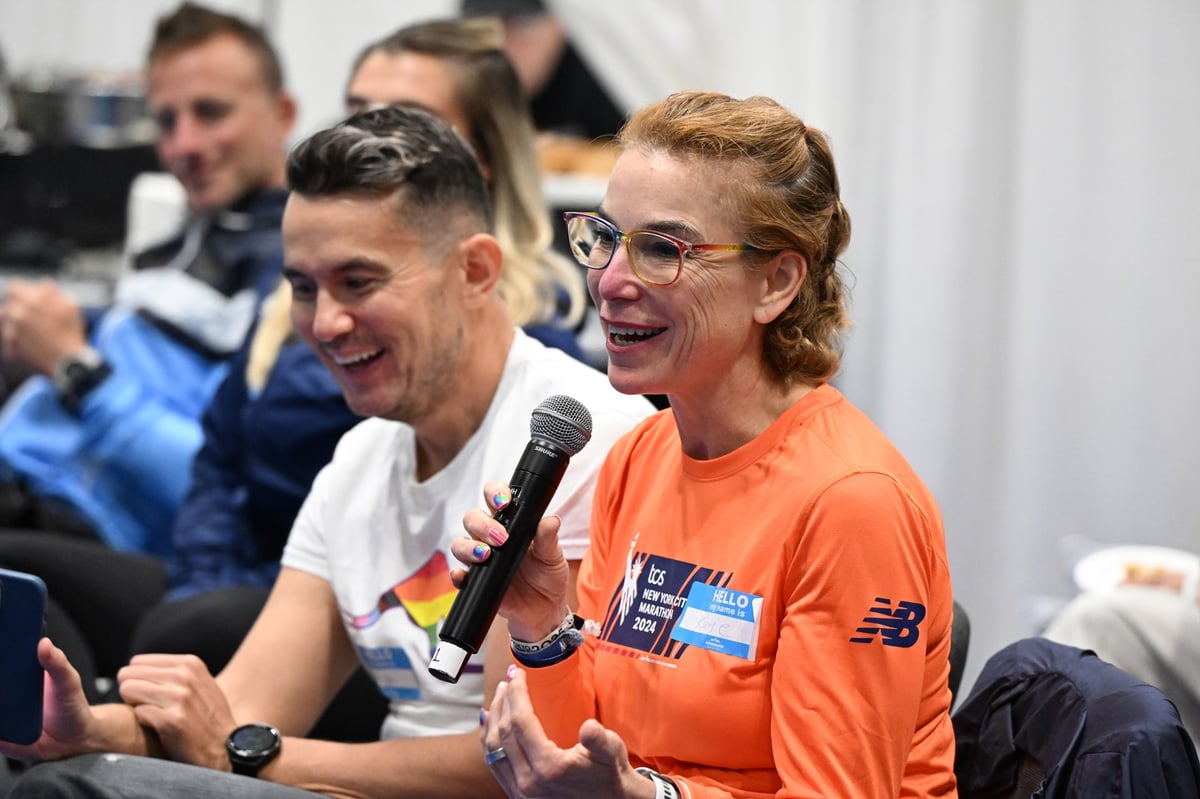 NYRR Members at the 2025 TCS New York City Marathon Expo Presented by New Balance