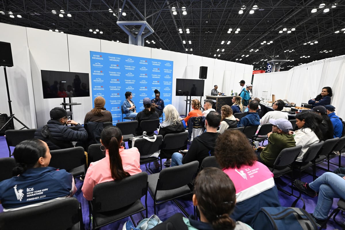 NYRR Members at the 2025 TCS New York City Marathon Expo Presented by New Balance