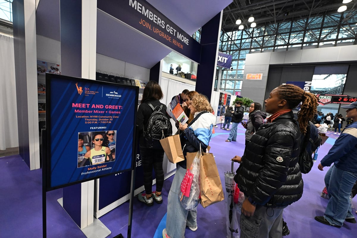 NYRR Members at the 2025 TCS New York City Marathon Expo Presented by New Balance