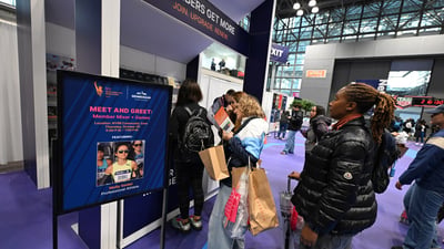 NYRR Members at the 2025 TCS New York City Marathon Expo Presented by New Balance