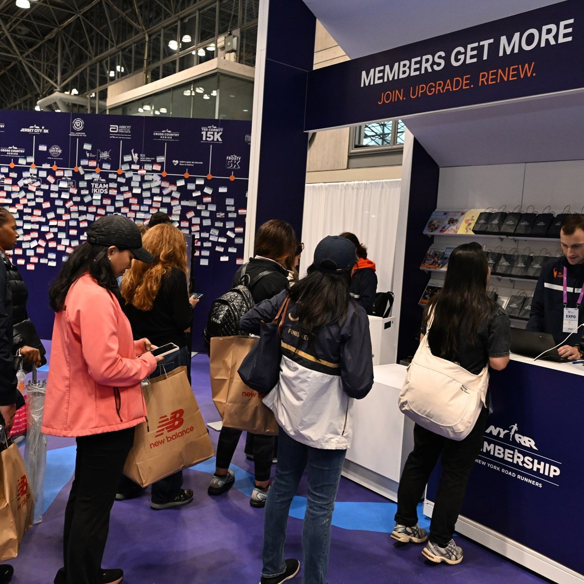 NYRR Members at the 2025 TCS New York City Marathon Expo Presented by New Balance