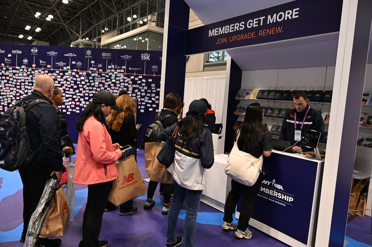 NYRR Members at the 2025 TCS New York City Marathon Expo Presented by New Balance