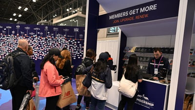 NYRR Members at the 2025 TCS New York City Marathon Expo Presented by New Balance