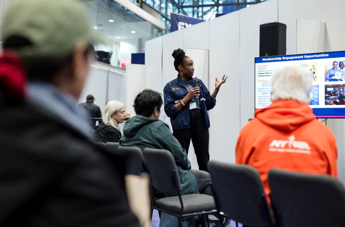 NYRR Members at the 2025 TCS New York City Marathon Expo Presented by New Balance
