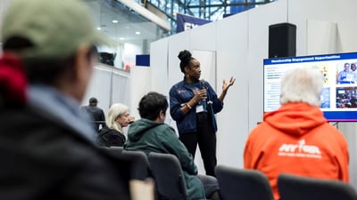 NYRR Members at the 2025 TCS New York City Marathon Expo Presented by New Balance