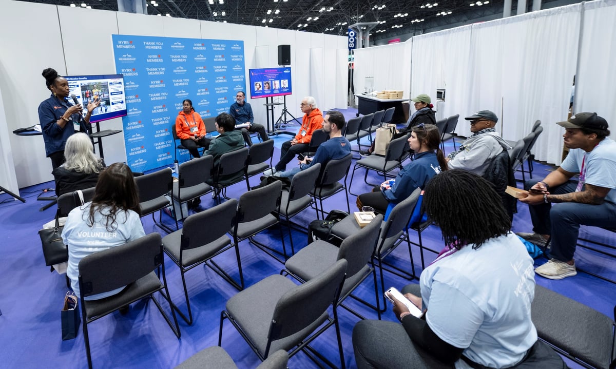 NYRR Members at the 2025 TCS New York City Marathon Expo Presented by New Balance