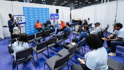 NYRR Members at the 2025 TCS New York City Marathon Expo Presented by New Balance