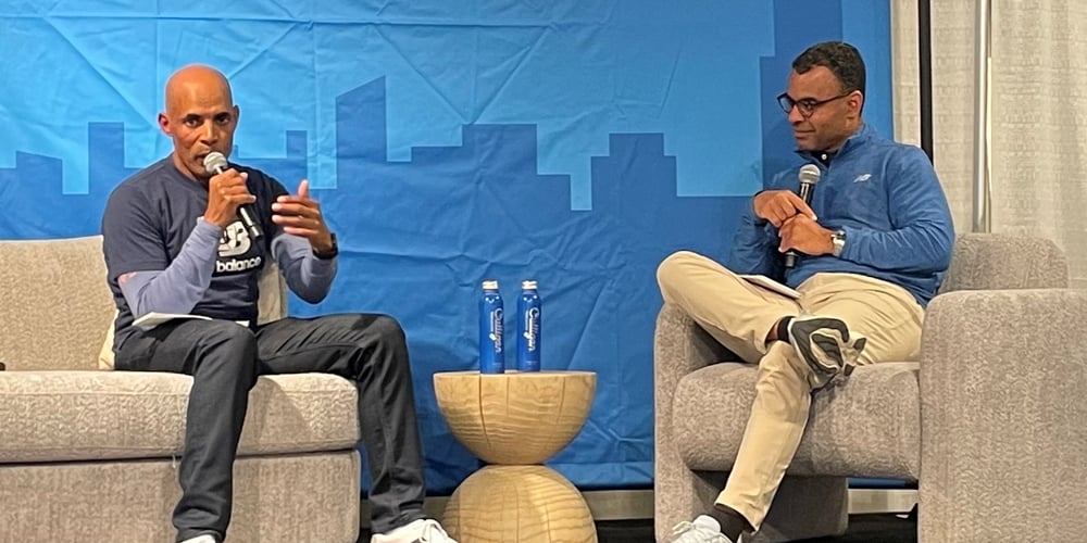 Meb and Rob for Set the Pace in Chicago