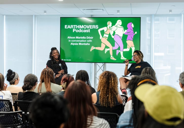 Earthmovers podcast live recording at Take the Lead