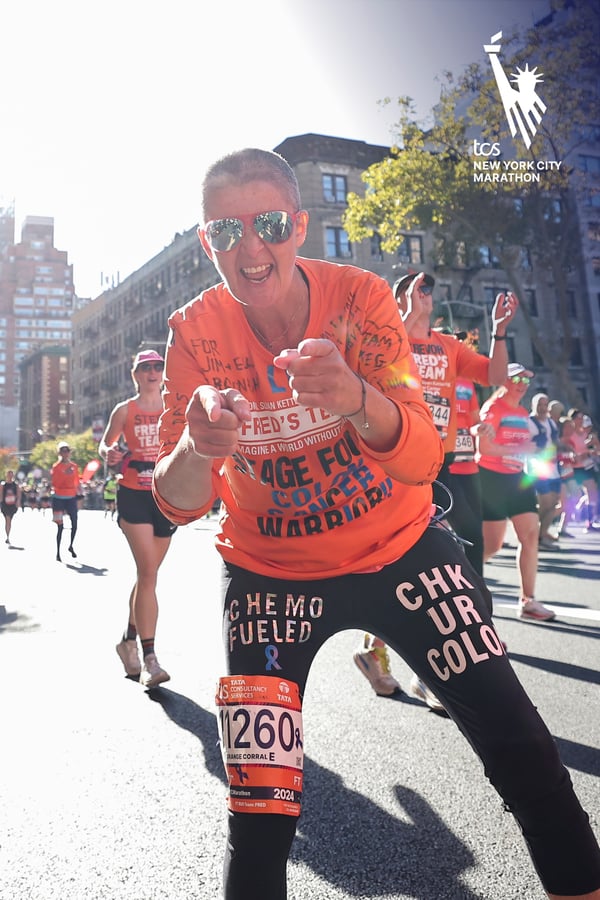 Team Inspire member Liz Healy at the TCS New York City Marathon